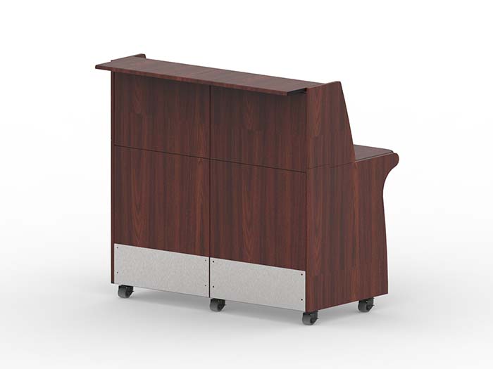 48x30 Security Reception Desk Front