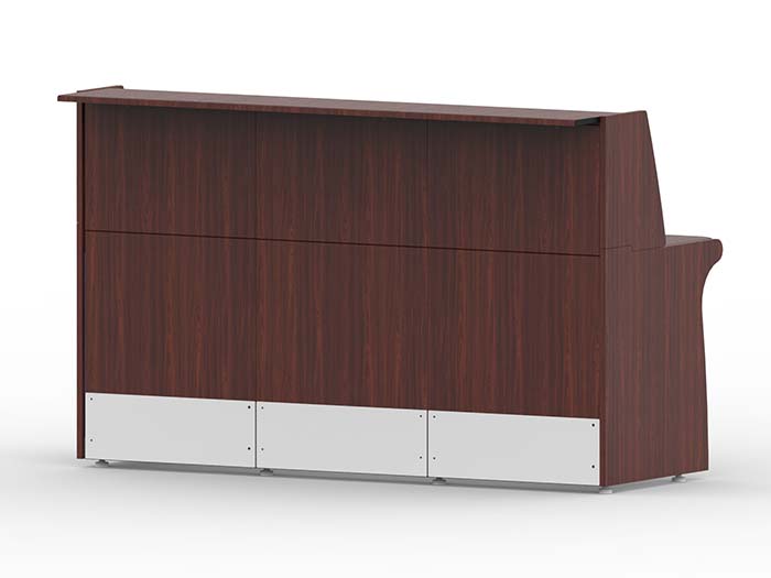 72x30 Security Reception Desk Front